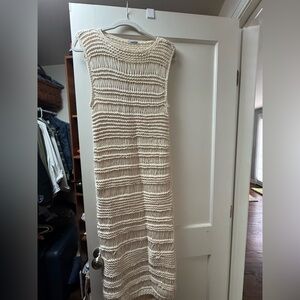 Elegant Cream Knit Dress - Maiami
